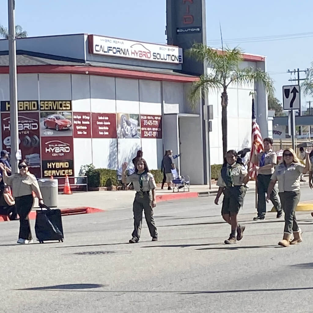 Girl Troop 476 Montebello Heritage parade 2025