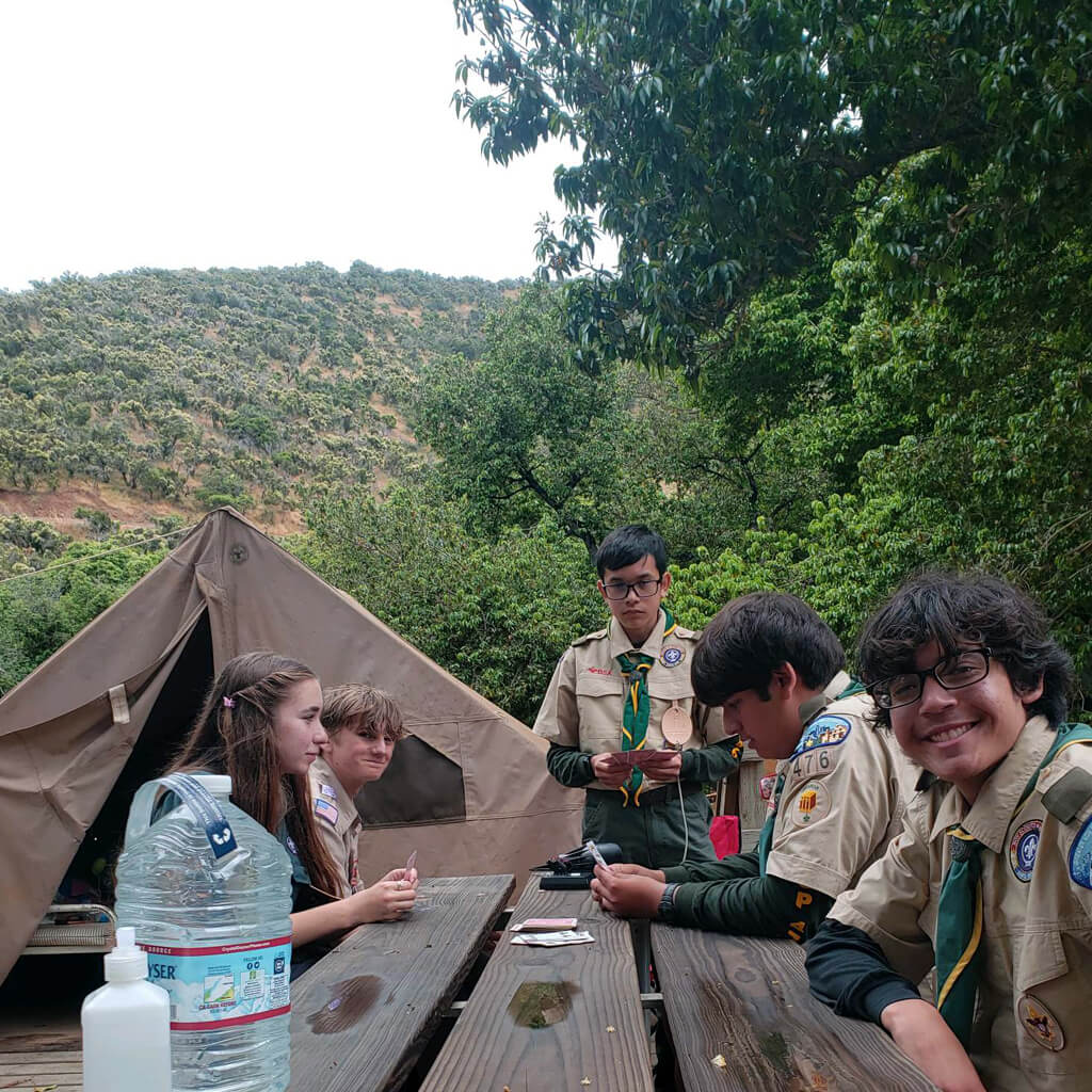 Troop 476 at Camp Cherry Valley Catalina Island
